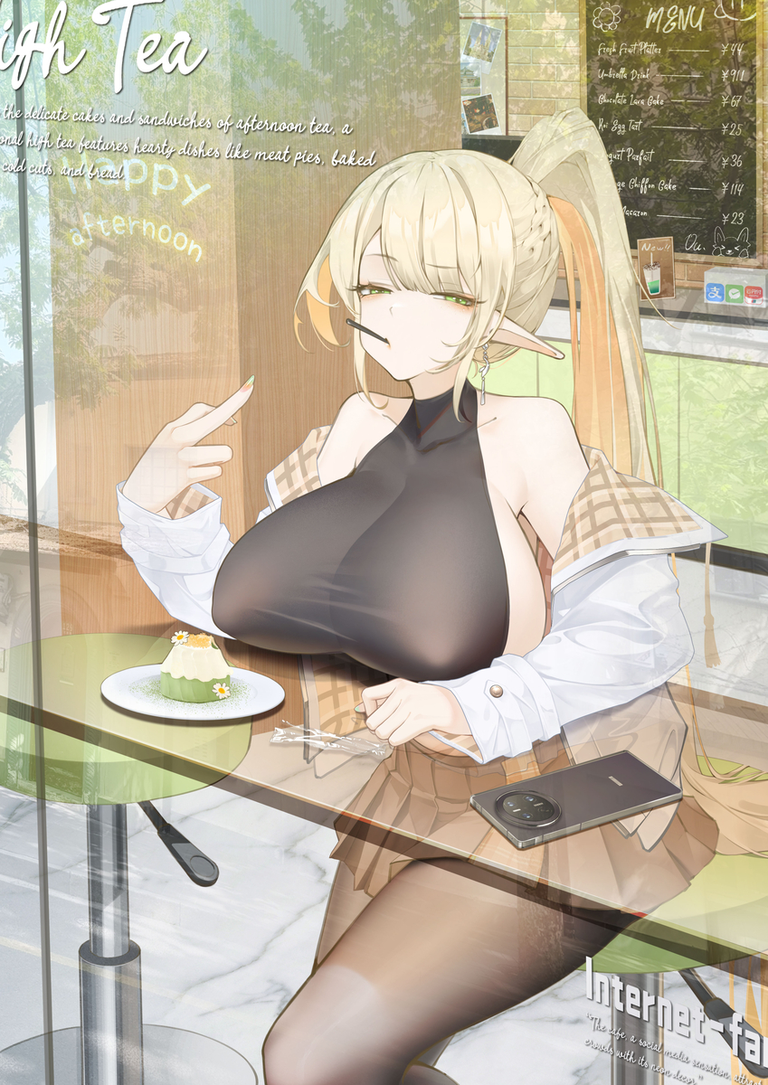 This is a pixiv picture whose title is とっっても『友好』なエルフさん.