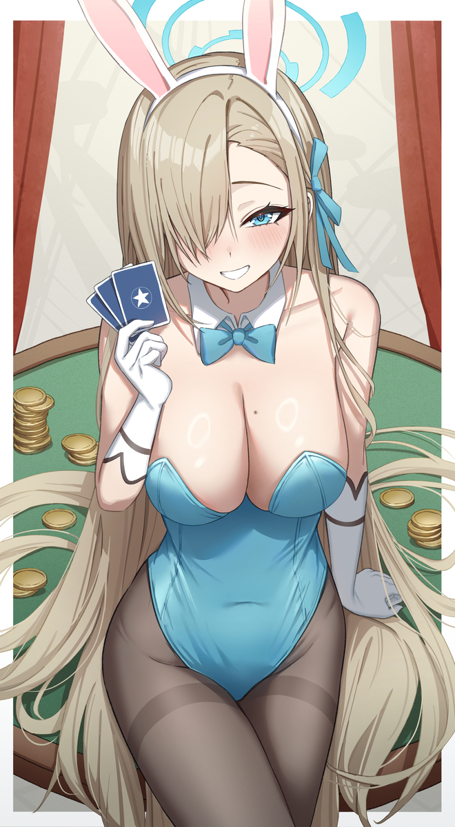 This is a pixiv picture whose title is バニーアスナ.