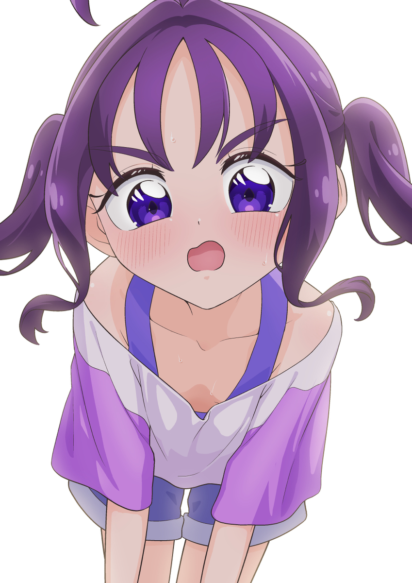 This is a pixiv picture whose title is 前かがみ こころ.