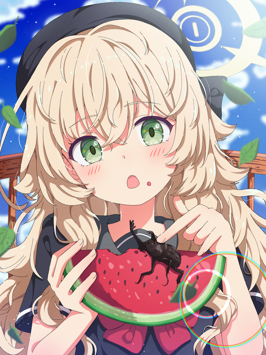 This is a pixiv picture whose title is ニヤニヤ教授の夏休み🍉.
