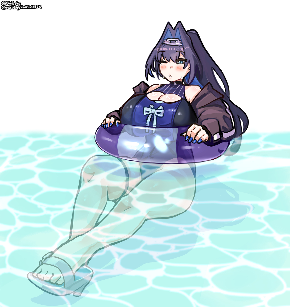 This is a pixiv picture whose title is PoolRonii.
