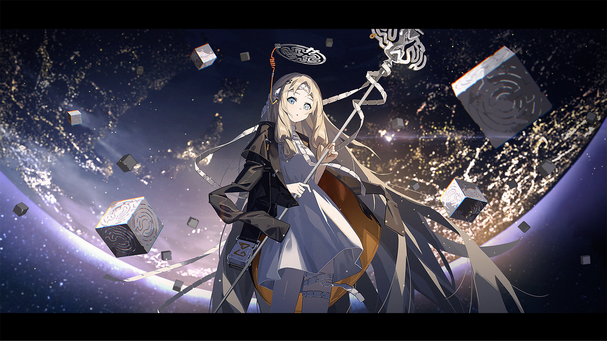 This is a pixiv picture whose title is 新月同行.