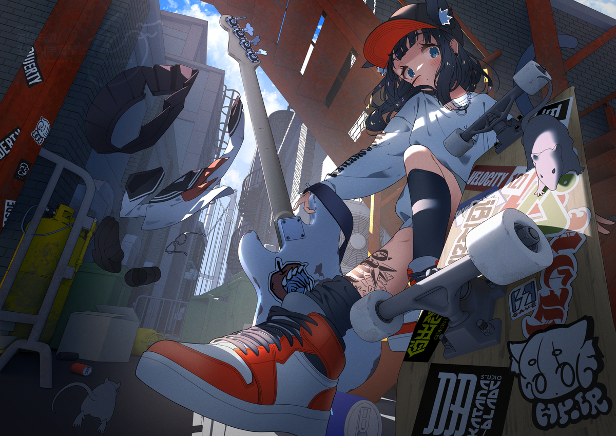 This is a pixiv picture whose title is 私が私になる時間.