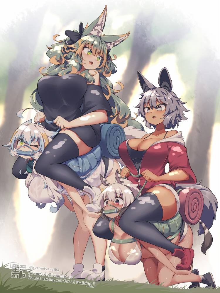 This is a pixiv picture whose title is 「早く登ろうぜ」.