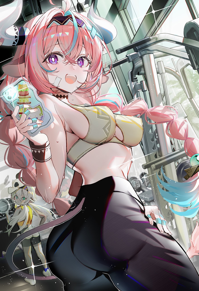 This is a pixiv picture whose title is TRAINING　NOW🔥🔥🔥.