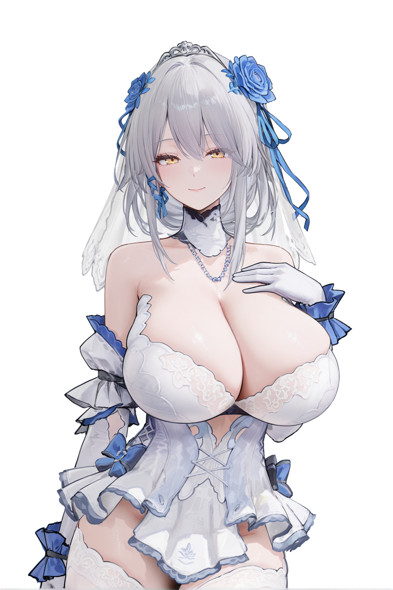 This is a pixiv picture whose title is （约稿公开）里芙 婚服.
