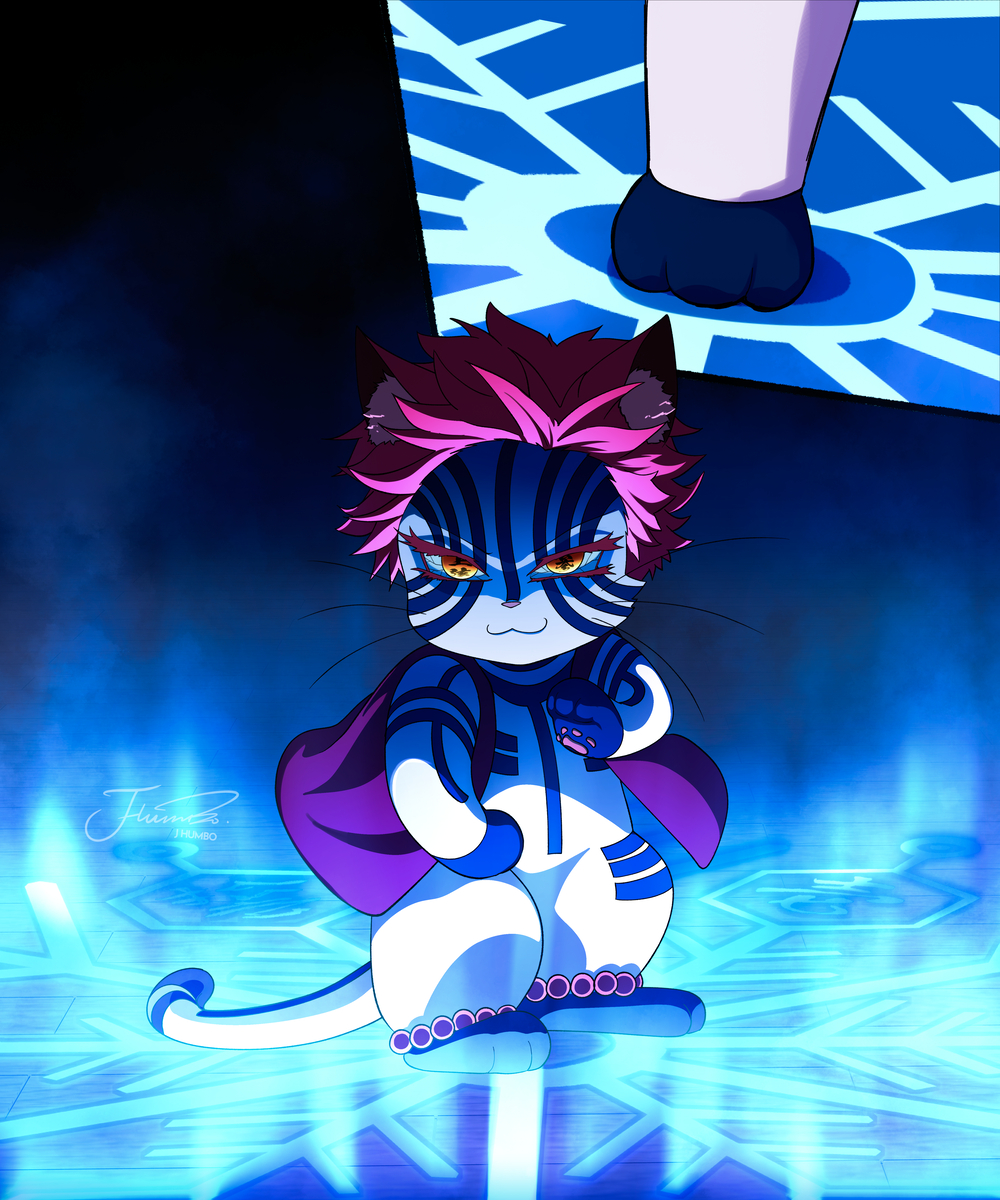 This is a pixiv picture whose title is 🐱❄️.