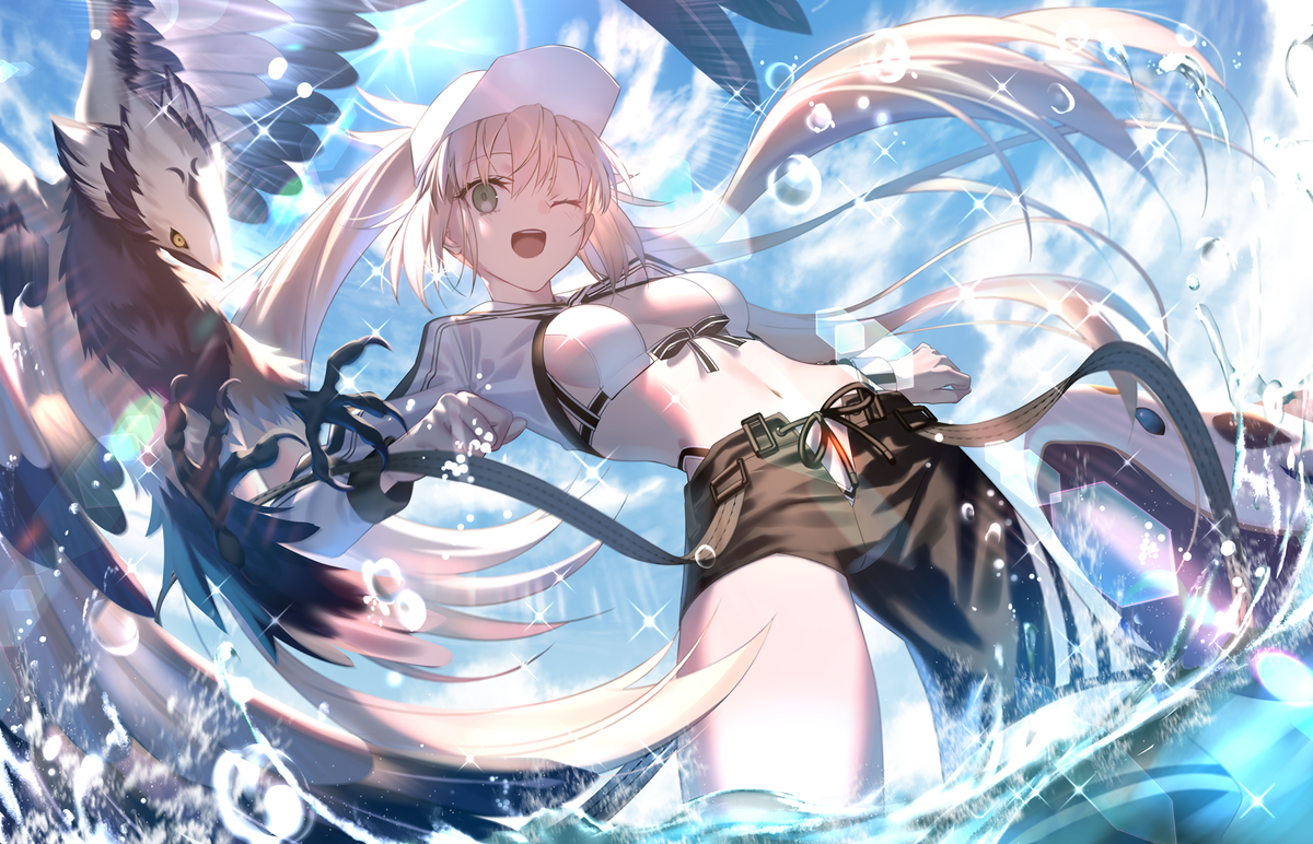 This is a pixiv picture whose title is 夏だ！！.