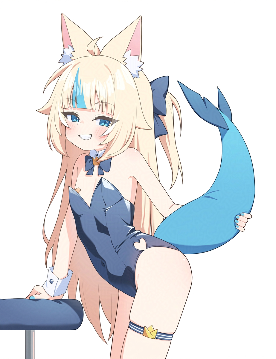 This is a pixiv picture whose title is 바니캣피쉬걸.