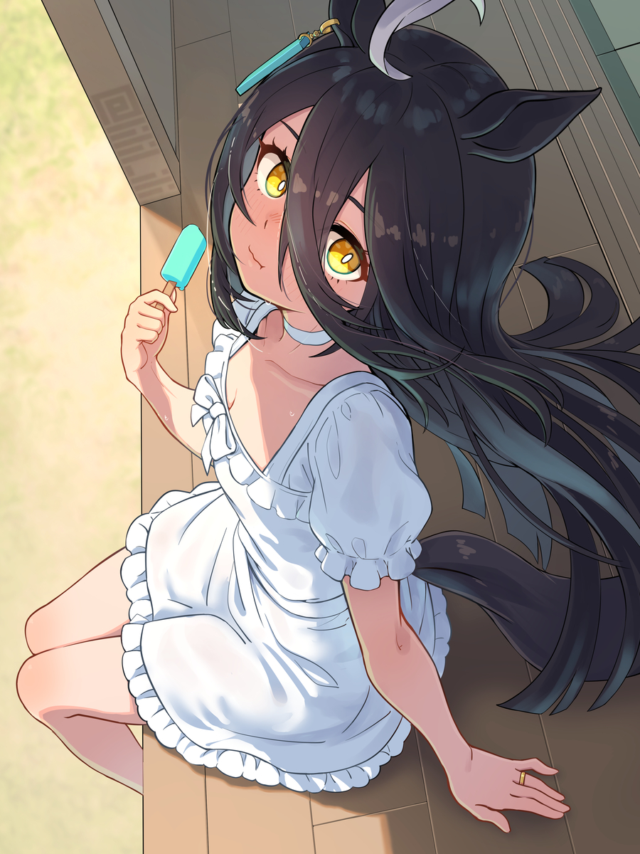 This is a pixiv picture whose title is カフェと実家に帰省中.
