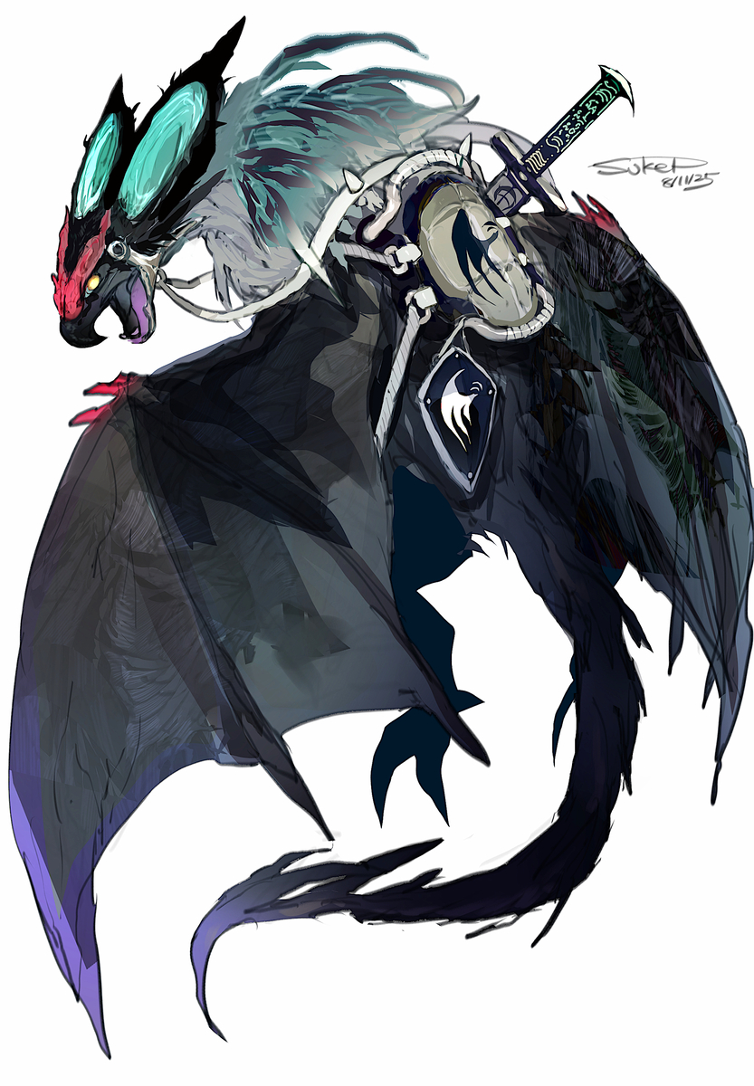 This is a pixiv picture whose title is オンバーン　騎乗装備.