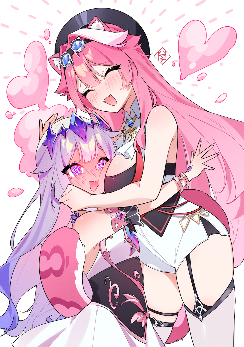 This is a pixiv picture whose title is Huggsssss.