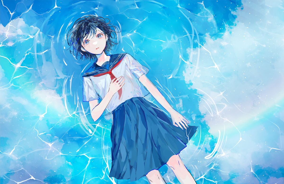 This is a pixiv picture whose title is 徒花.