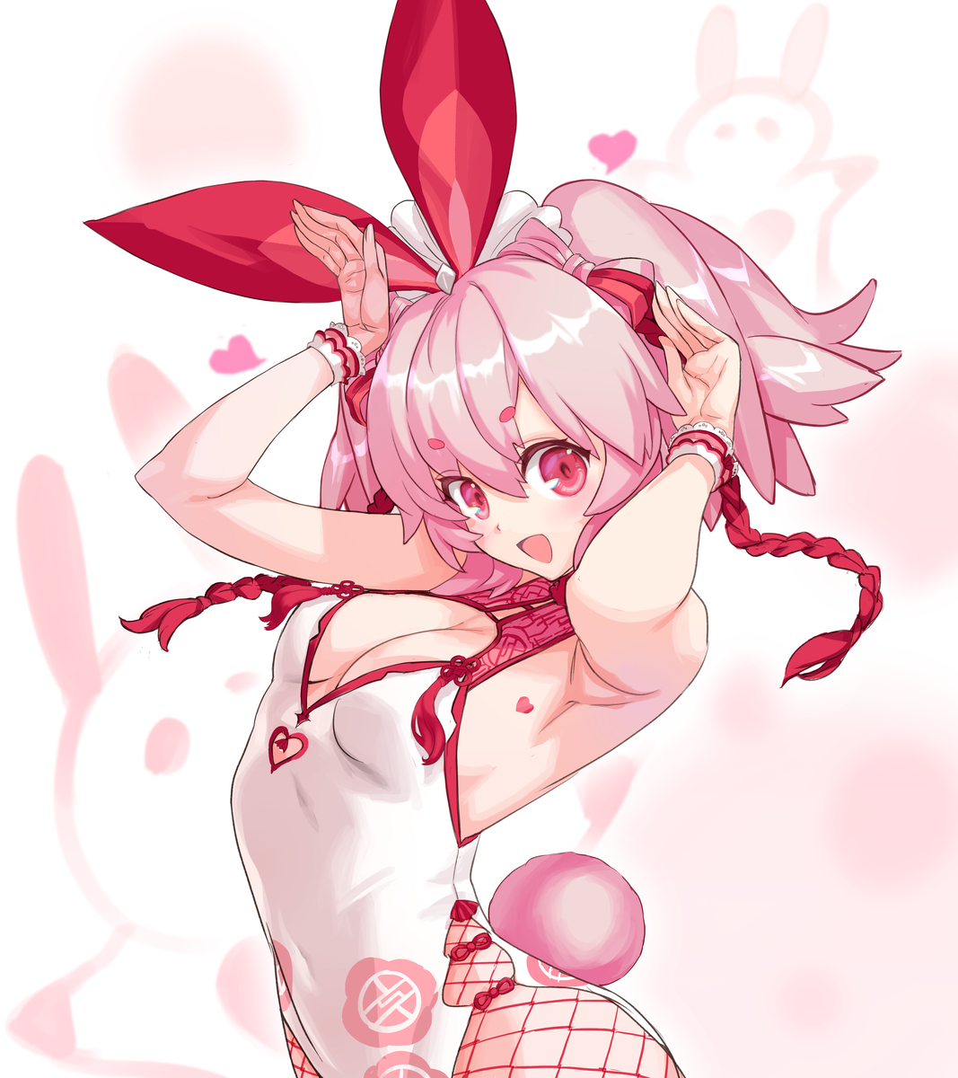 This is a pixiv picture whose title is Vtuber「流氷リオネ」さんチャイナバニー.