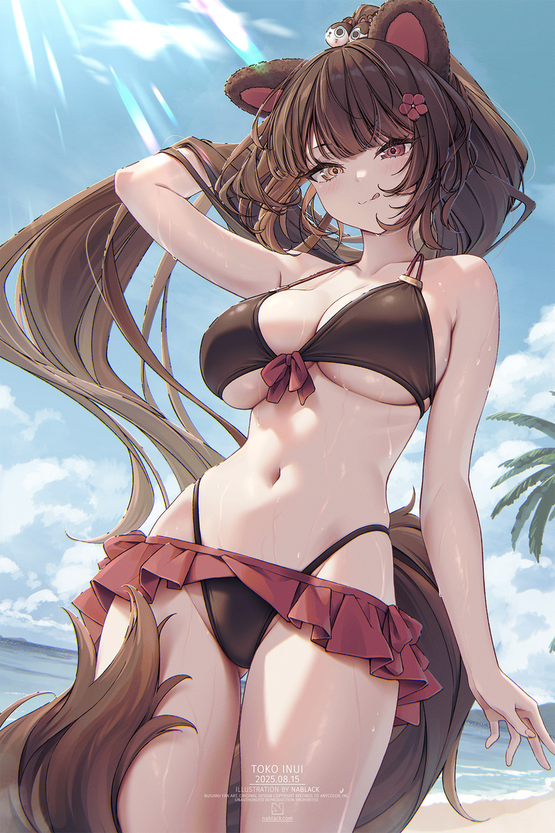 This is a pixiv picture whose title is 水着いにゅい.
