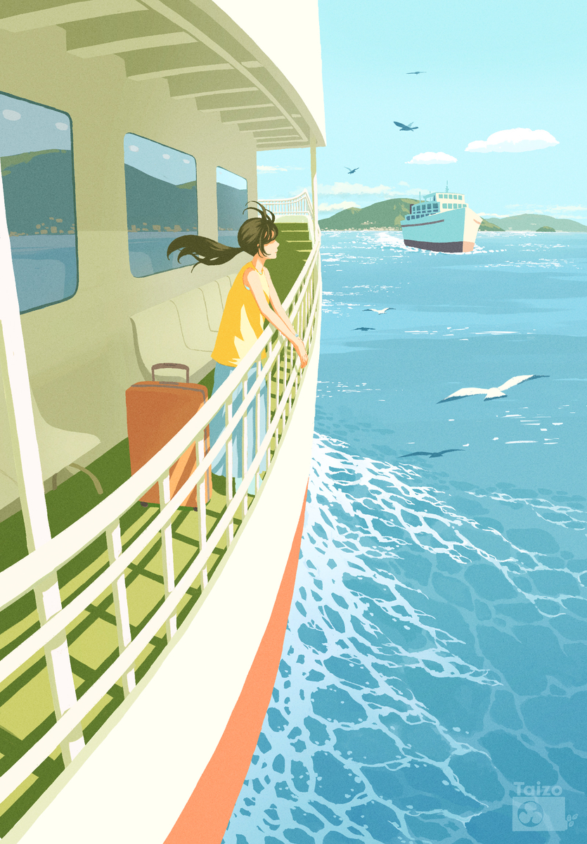 This is a pixiv picture whose title is familiar breeze.