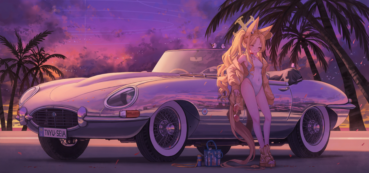 This is a pixiv picture whose title is 落日黄昏🌅.