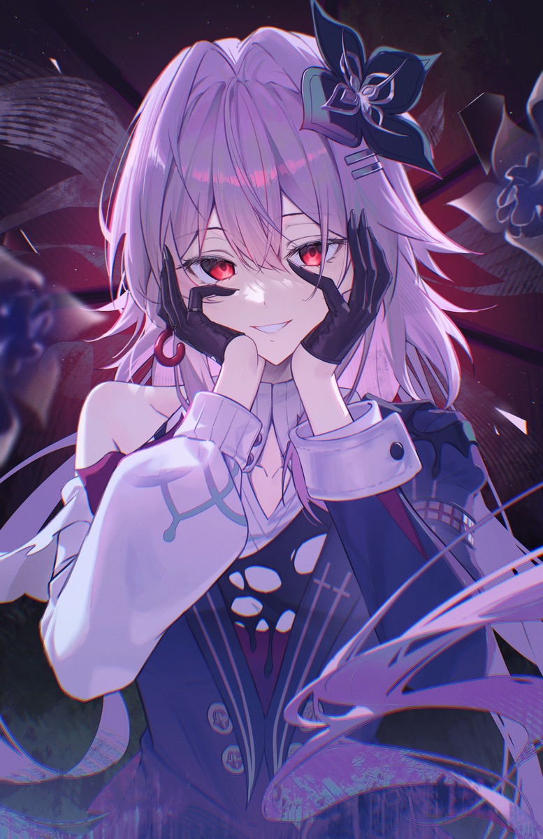This is a pixiv picture whose title is 長夜月.