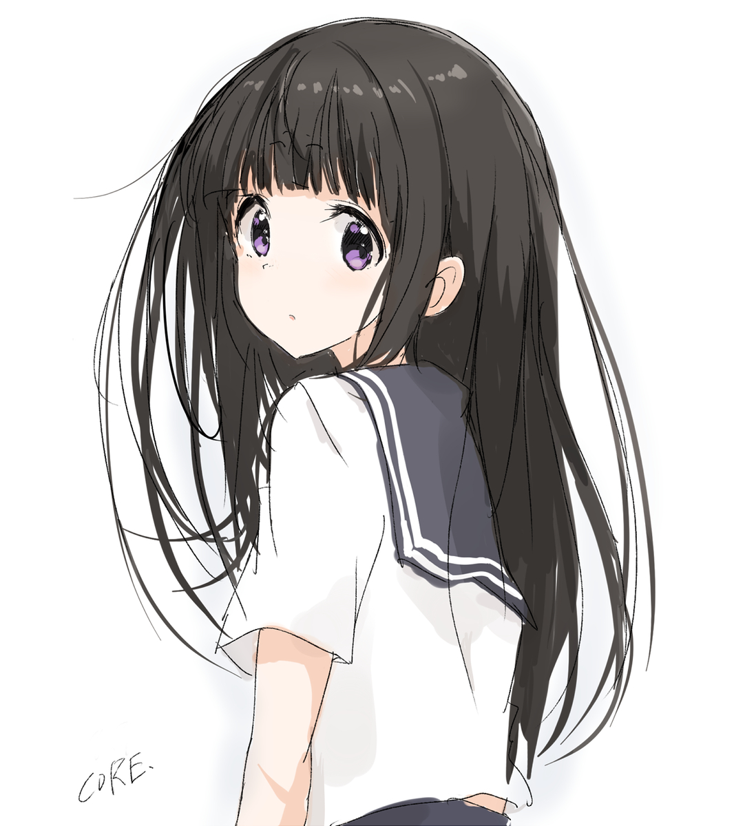 This is a pixiv picture whose title is 千反田えるちゃん.