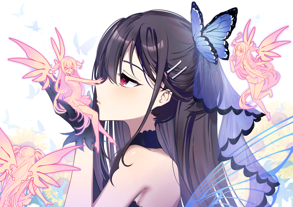 This is a pixiv picture whose title is イリみゆ.