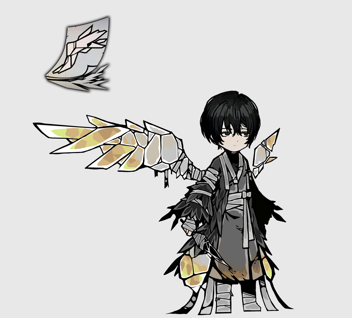 This is a pixiv picture whose title is 개화 EGO 오감도.