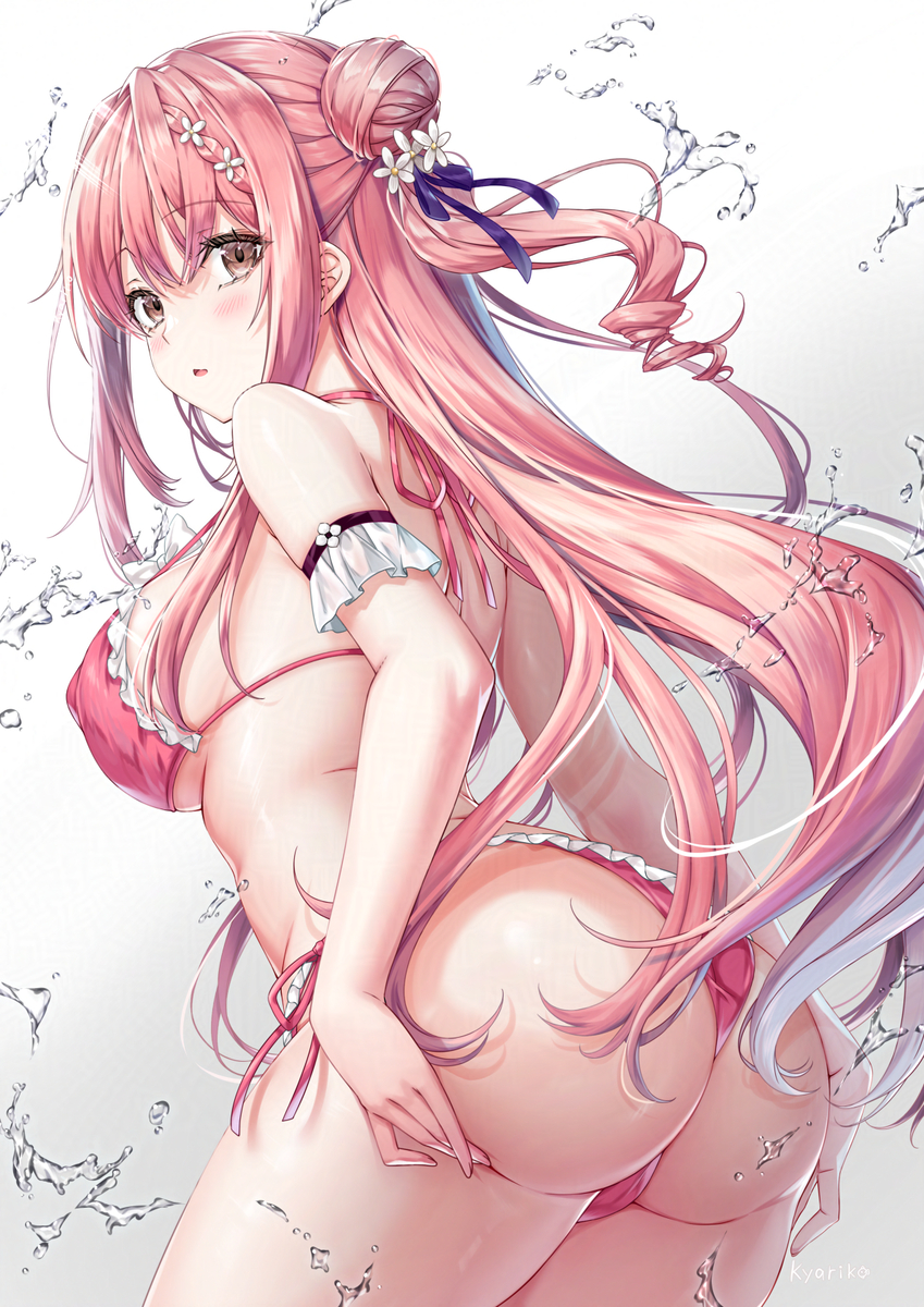This is a pixiv picture whose title is 水着.