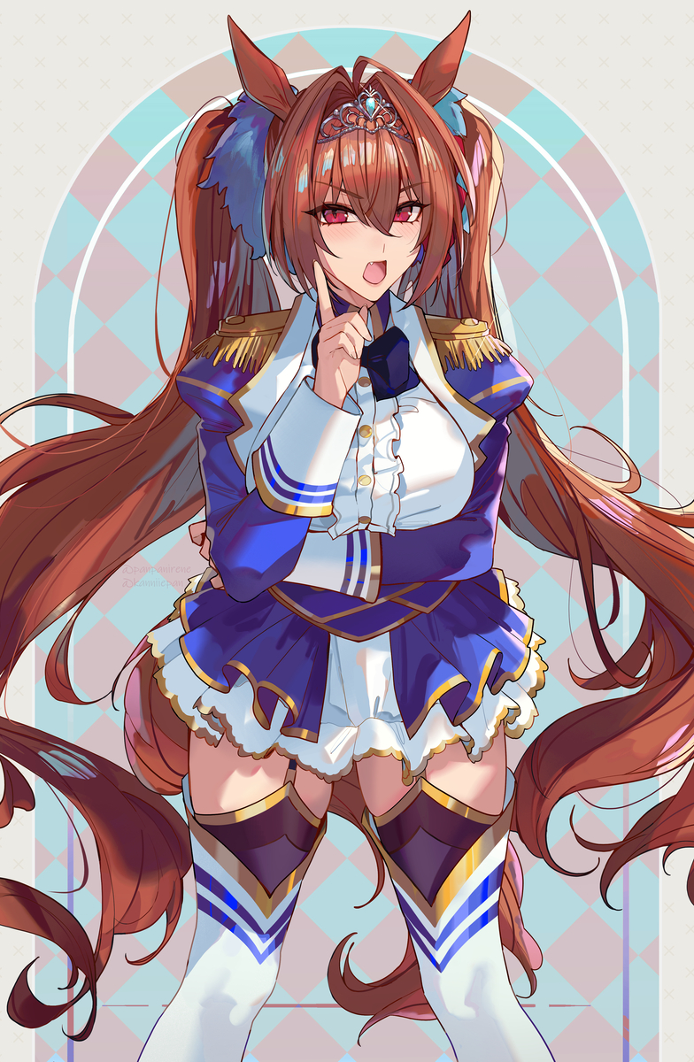 This is a pixiv picture whose title is daiwa scarlet.