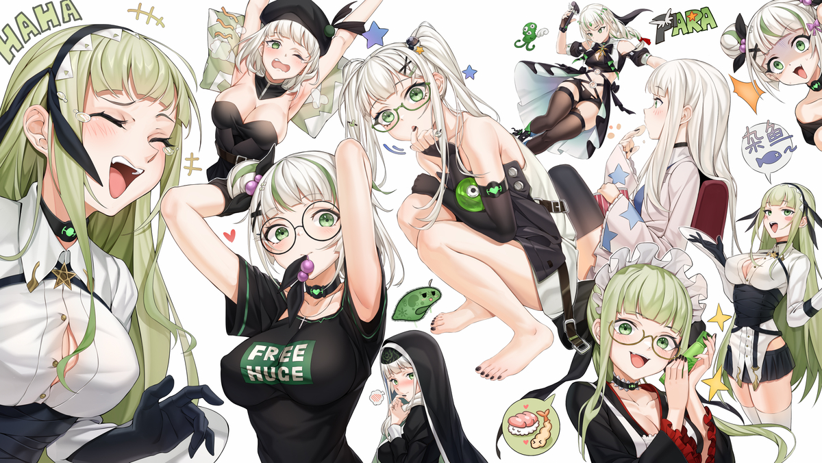 This is a pixiv picture whose title is 同人小说 插图和标题平面设计 合集.