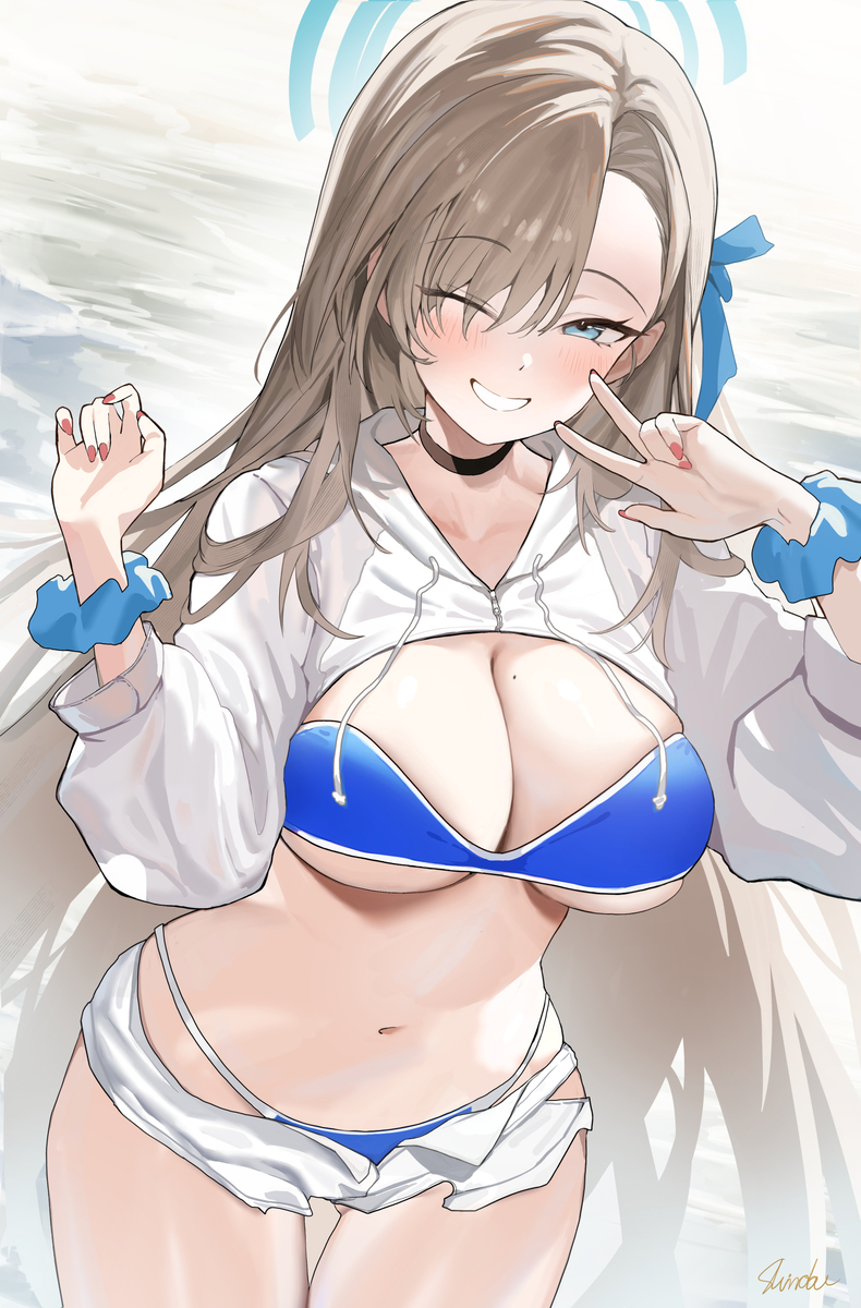 This is a pixiv picture whose title is 先生、一緒に水遊びしよ！💦✨.