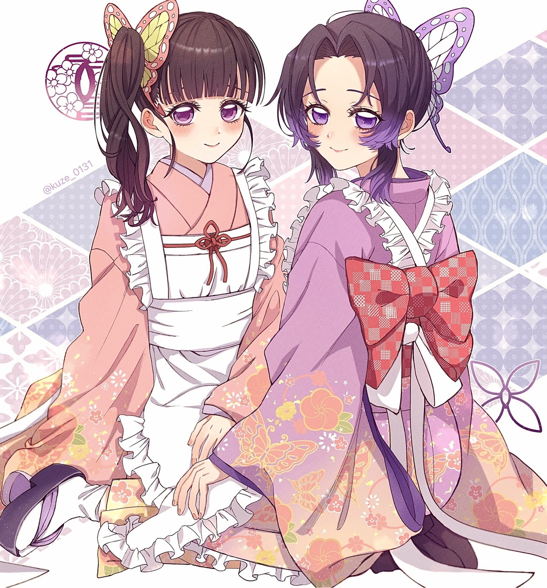 This is a pixiv picture whose title is カナヲとしのぶ.