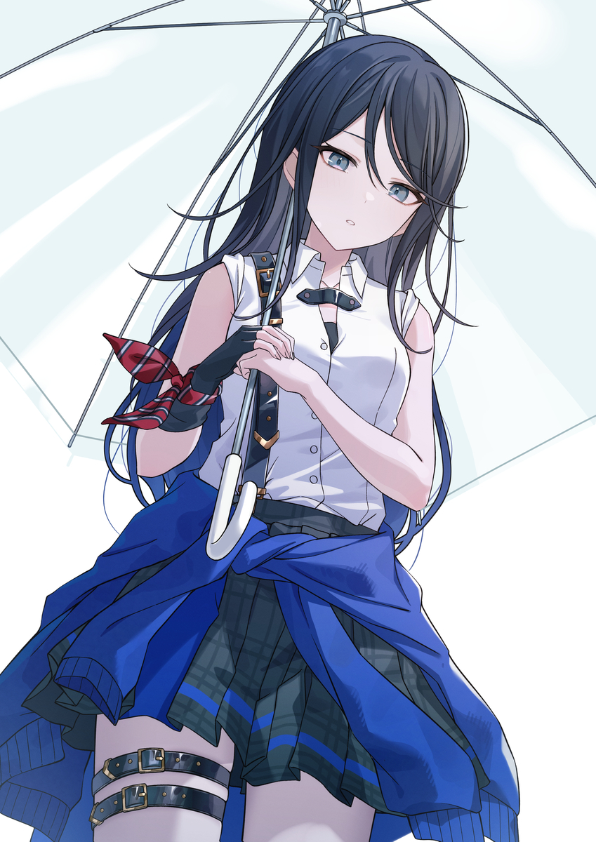 This is a pixiv picture whose title is ☂️.