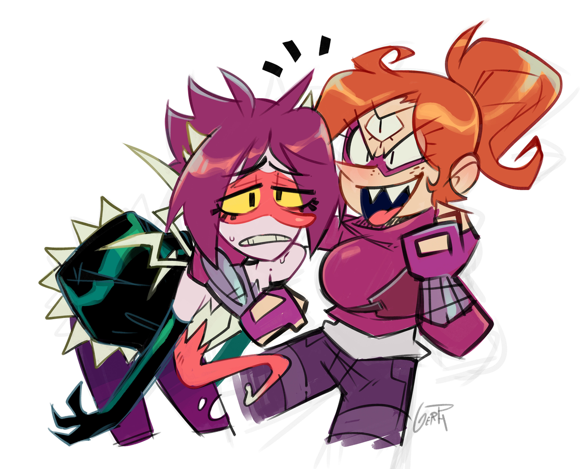 This is a pixiv picture whose title is Iluminarrow y Mawrasite.