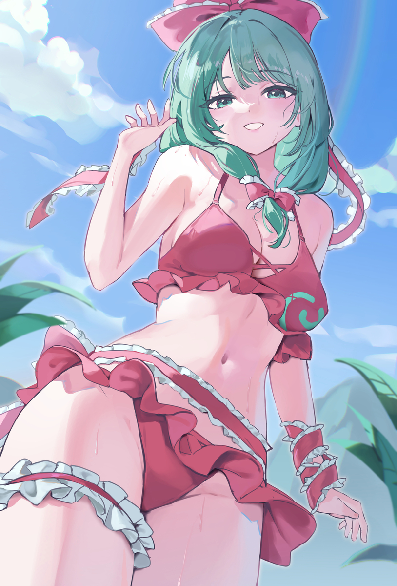 This is a pixiv picture whose title is 水着雛.