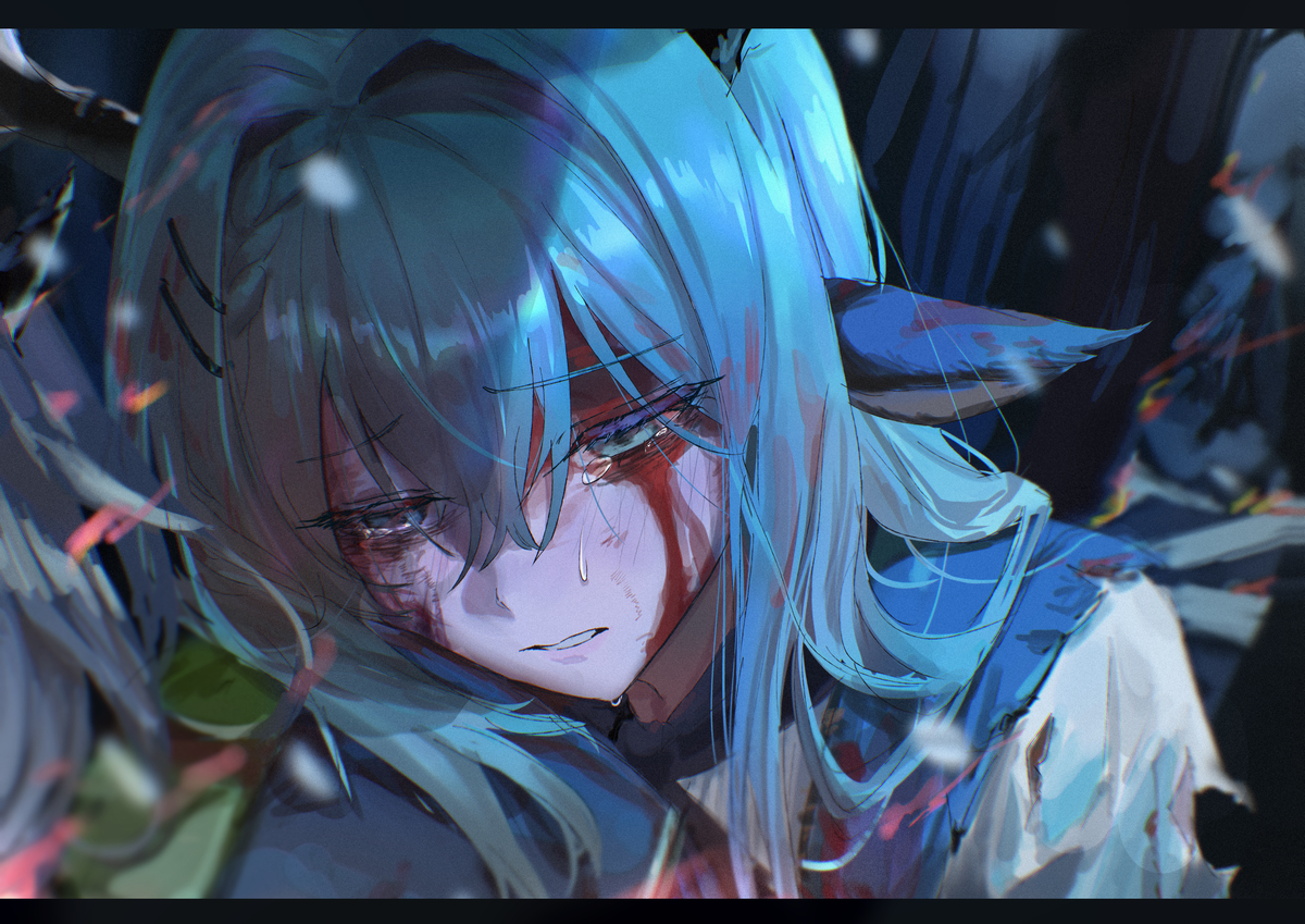 This is a pixiv picture whose title is 死にたくない...わたし..まだ..死にたくない....