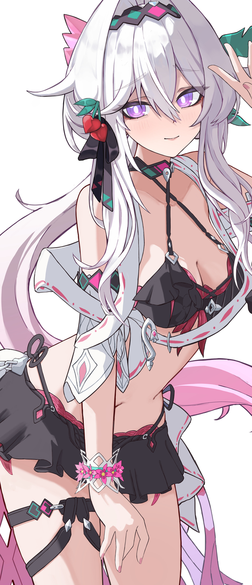 This is a pixiv picture whose title is 崩坏3rd 瑟莉姆-瑰夏如染 同人图.