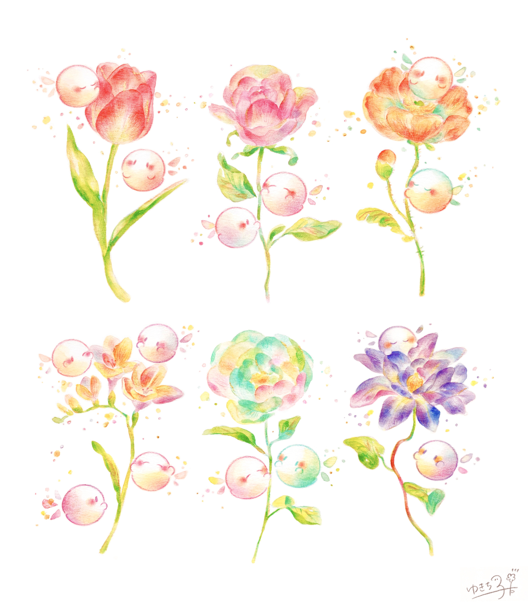 This is a pixiv picture whose title is 妖精が住む花畑.