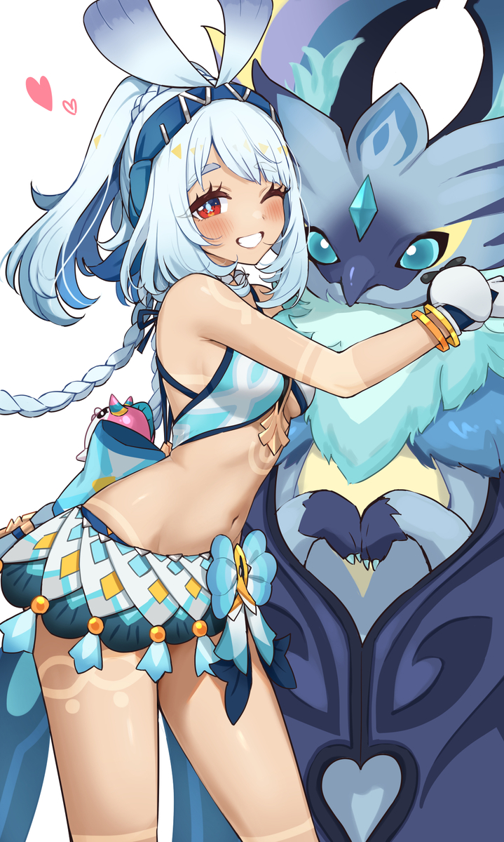This is a pixiv picture whose title is ムアラニとイクトミ竜.