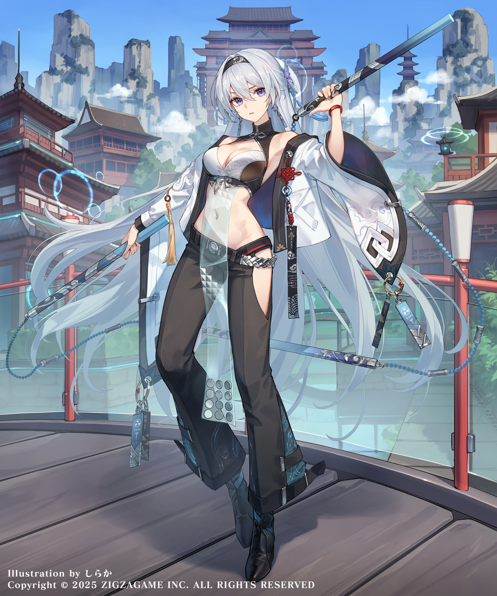 This is a pixiv picture whose title is 暴れ臥龍「孔明」.