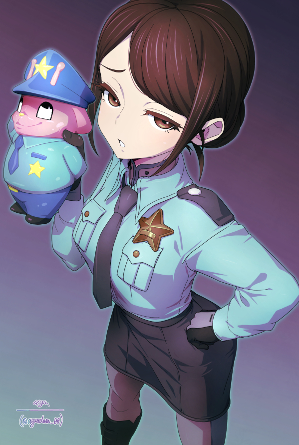 This is a pixiv picture whose title is 銀河婦警リョーコちゃん.