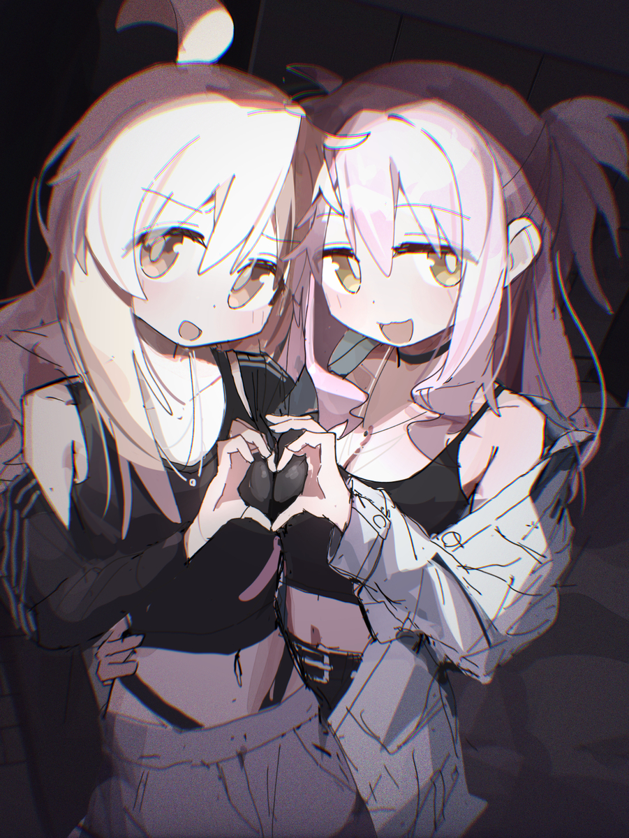 This is a pixiv picture whose title is おっぱいハートみやまひ.