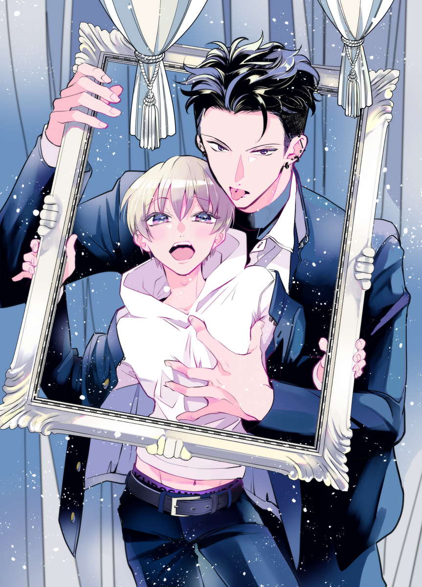 This is a pixiv picture whose title is 【25話】兄契シリーズ5作目連載.