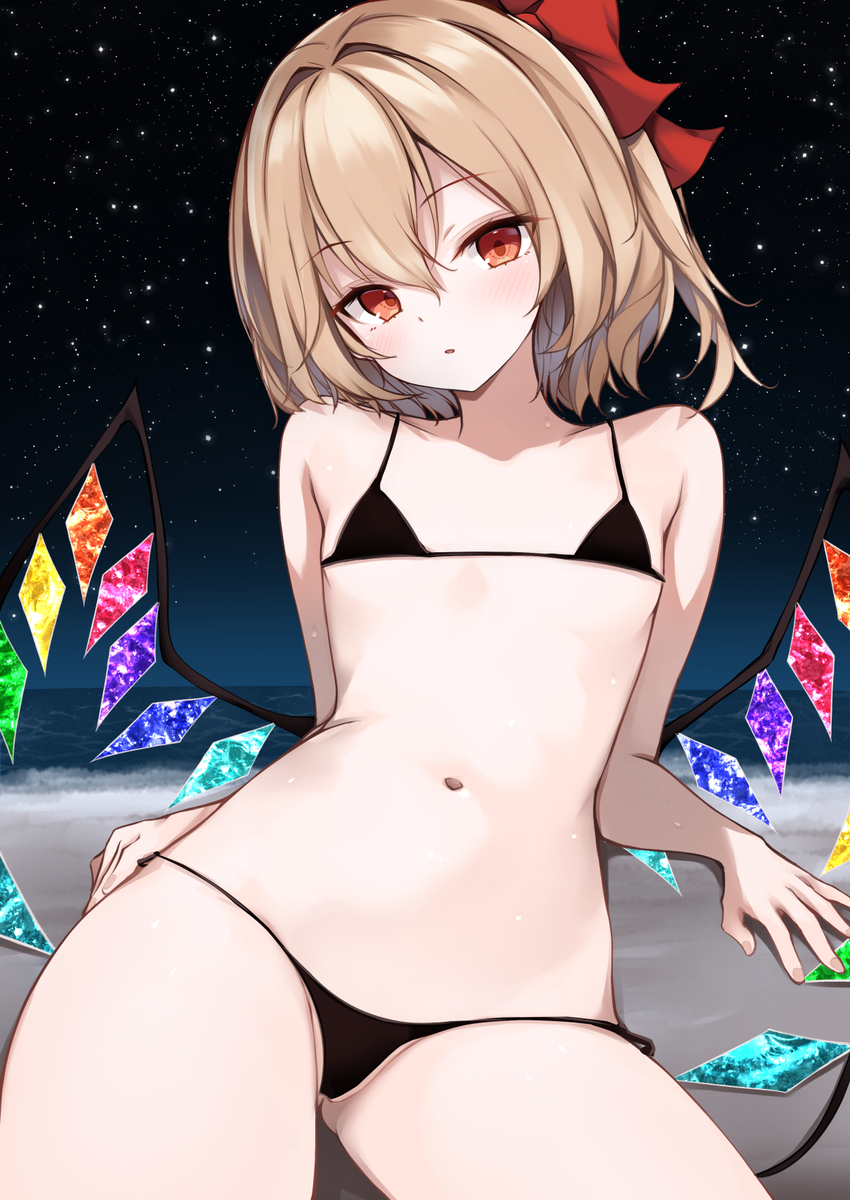 This is a pixiv picture whose title is 水着フラン 2.