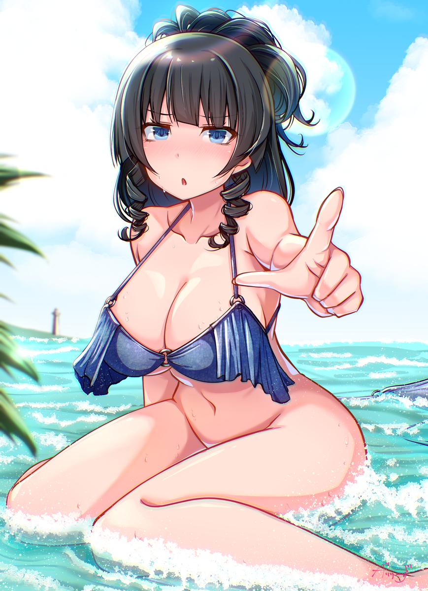 This is a pixiv picture whose title is 水着のっきー.