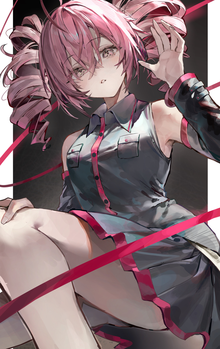 This is a pixiv picture whose title is 重音テト.