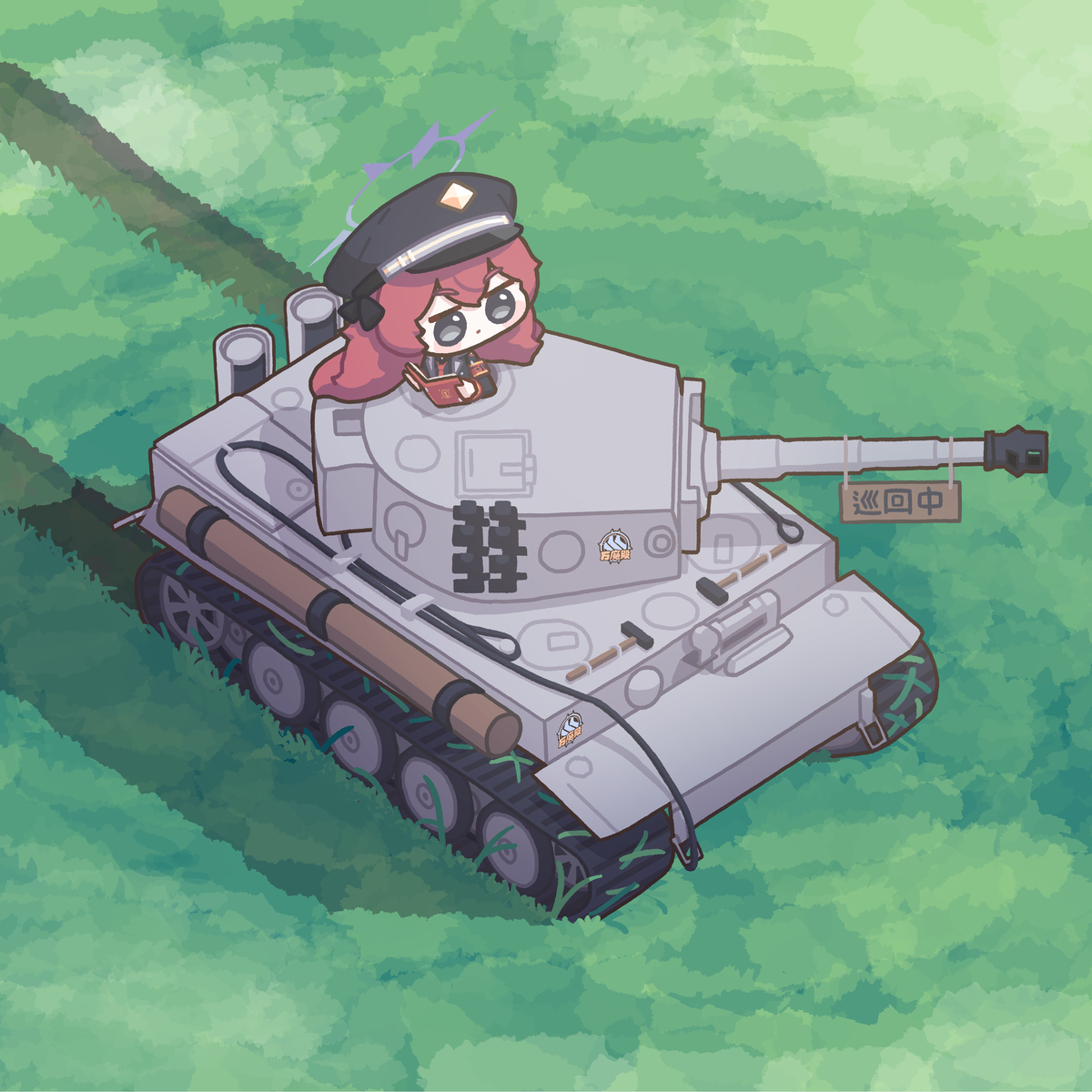 This is a pixiv picture whose title is サボり.