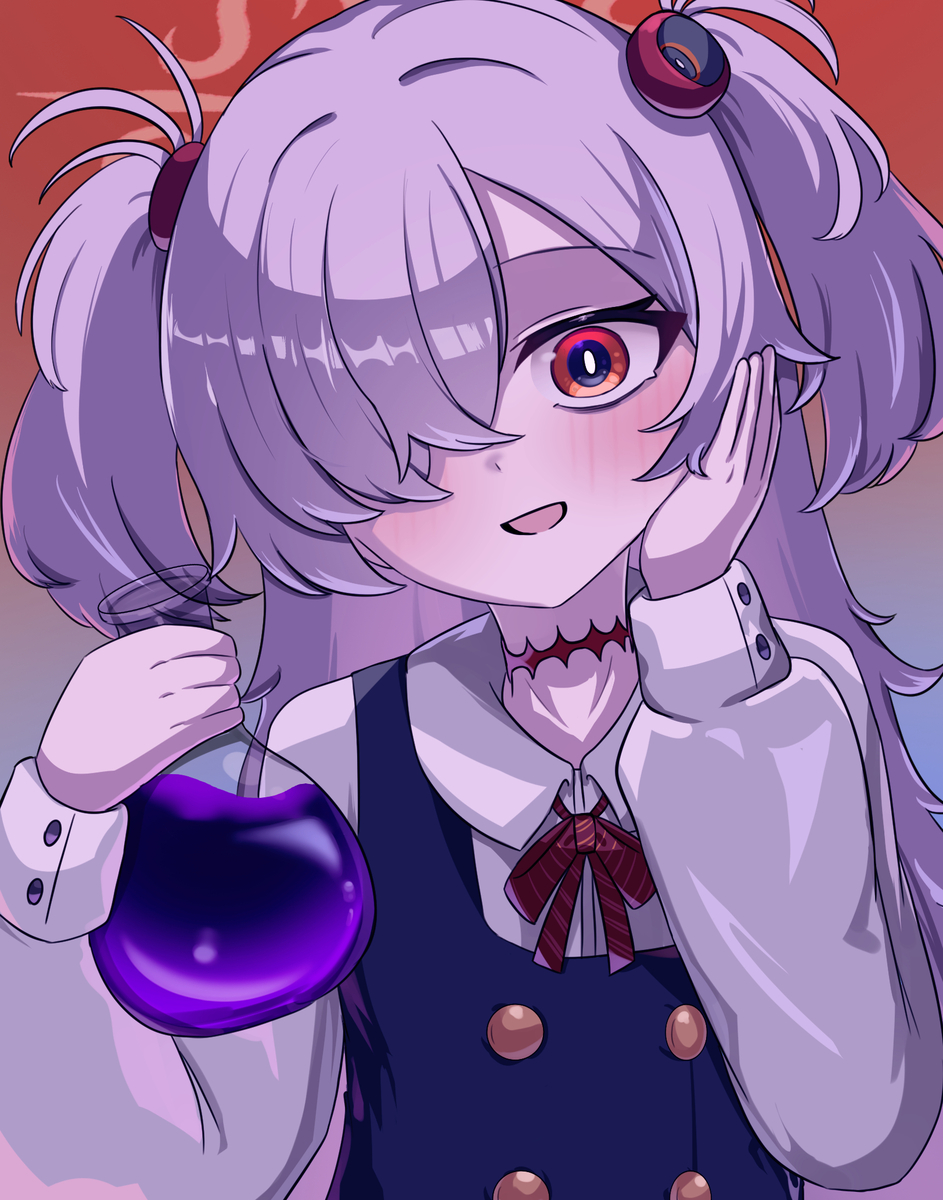 This is a pixiv picture whose title is 선생님에게 맥이기 위해 묘약 만든 카노에.