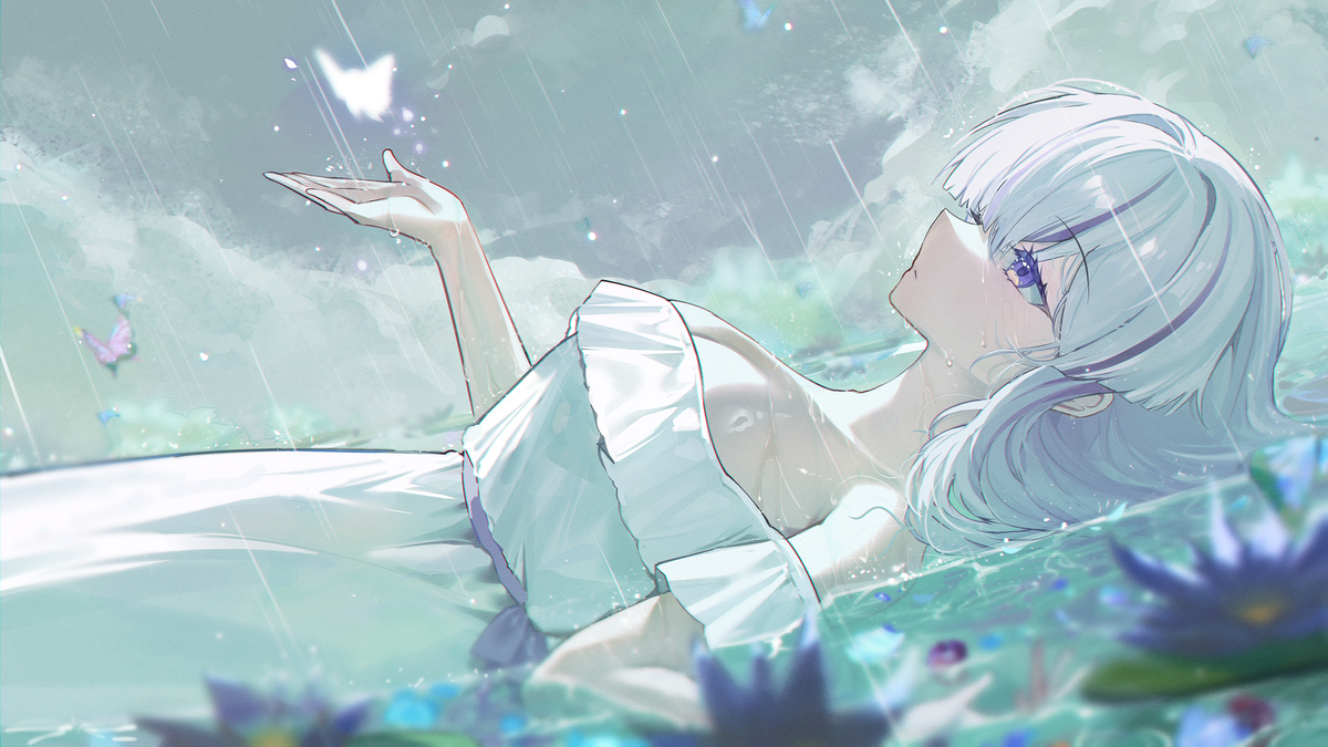 This is a pixiv picture whose title is OC.