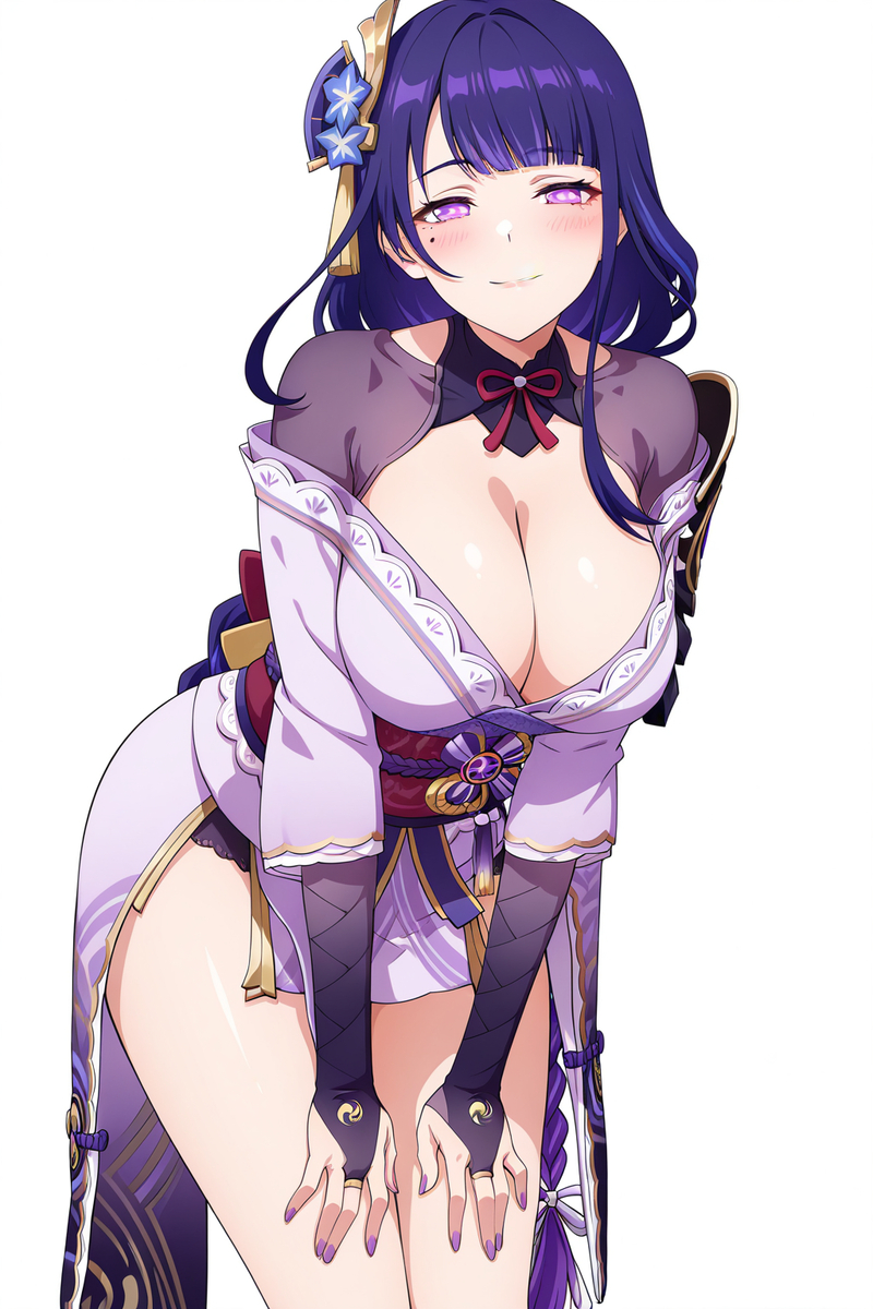 This is a pixiv picture whose title is Raiden Shogun.