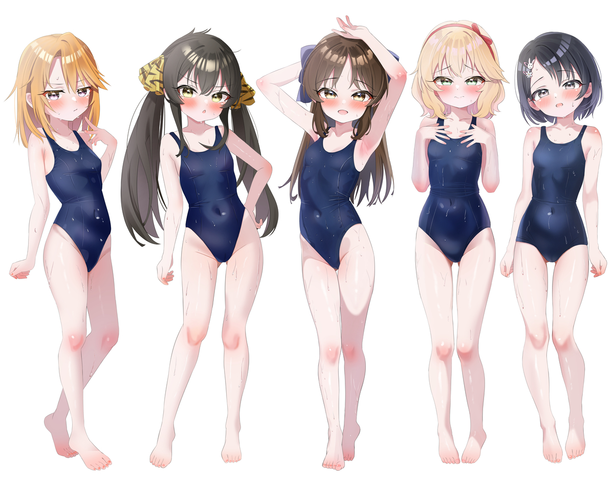 This is a pixiv picture whose title is スク水U149♥.