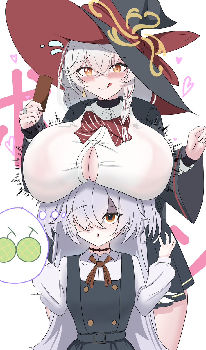 This is a pixiv picture whose title is でかくなる魔法.